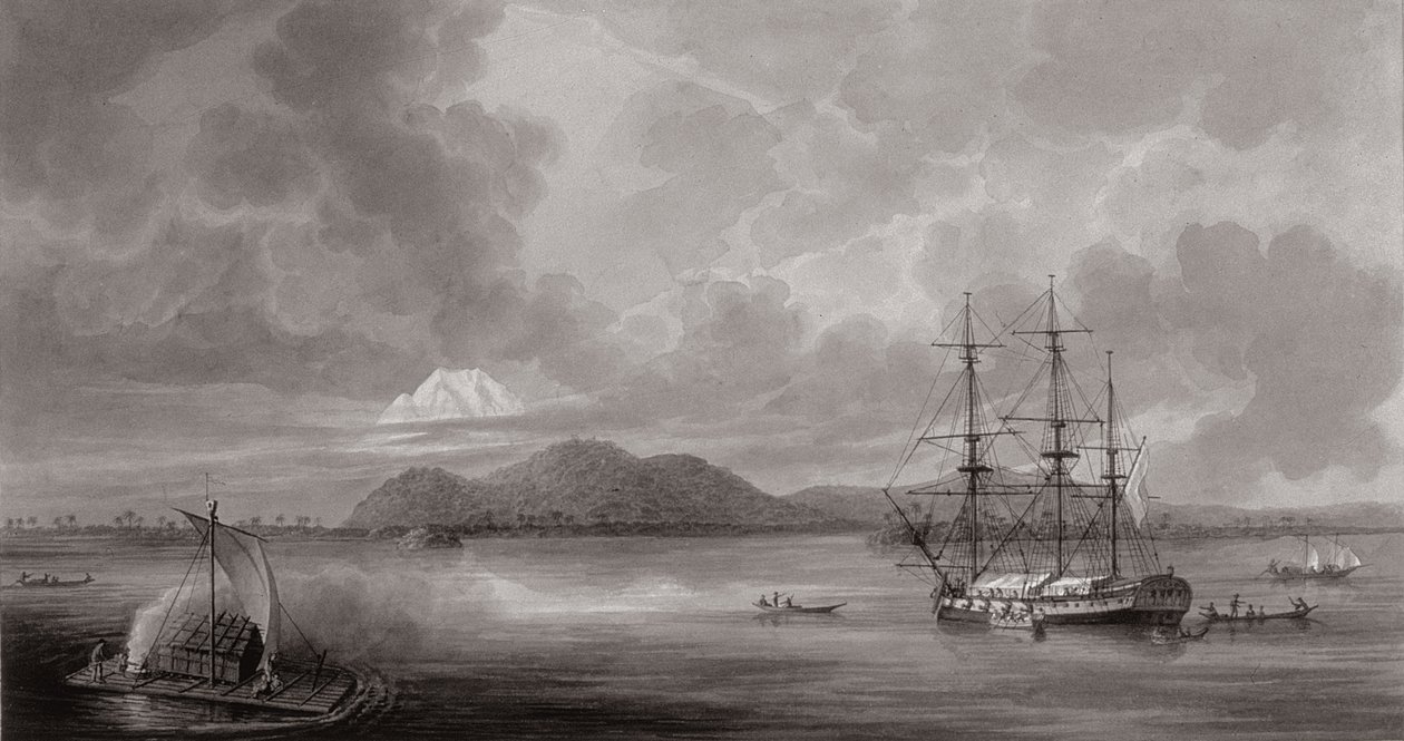 Utsikt över Rio de Manila (litografi) av Fernando Brambila