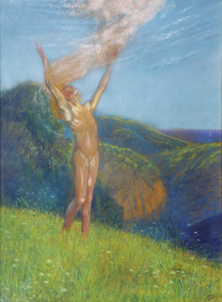 The Awakening of Spring (pastell på papper) av Fidus