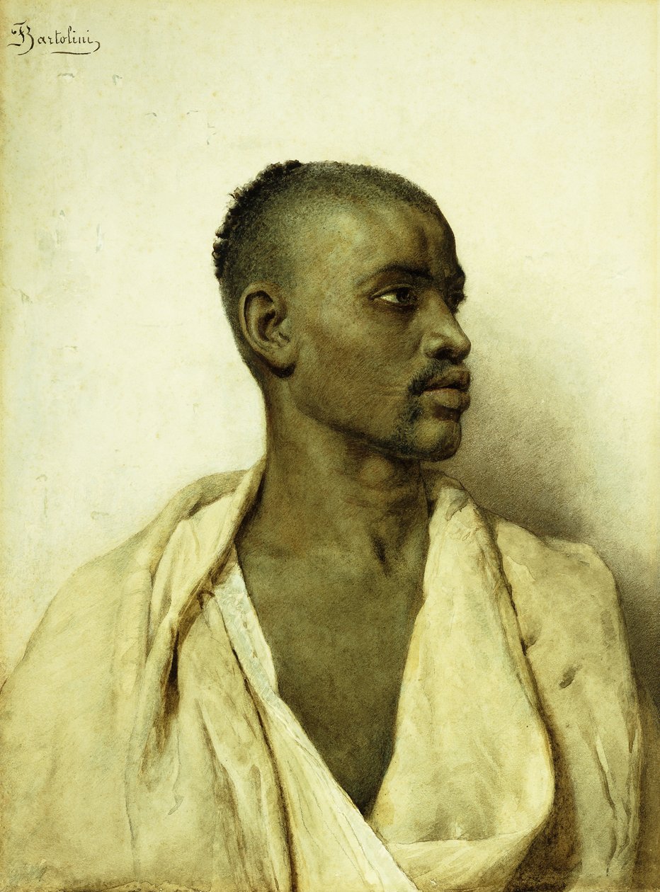 Porträtt av en arabisk man, av Filipo or Frederico Bartolini
