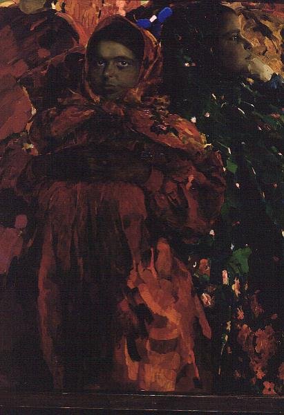 Bondkvinnor (Babas) (olja på duk) av Filipp Andreevic Maljavin