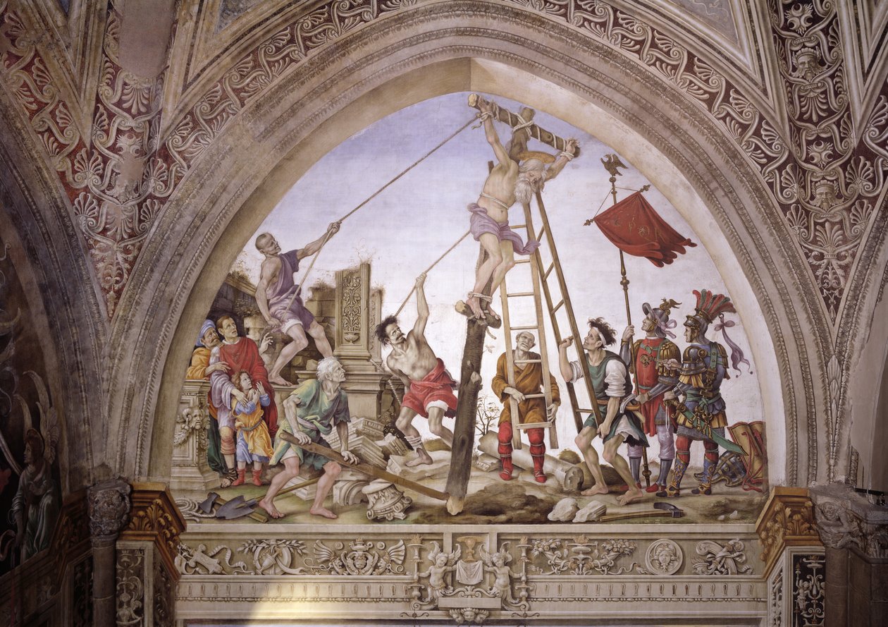 Sankt Filips martyrskap, södra väggen i Strozzi-kapellet, ca 1497-1502 av Filippino Lippi