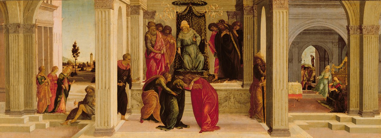Scener ur berättelsen om Ester av Filippino Lippi