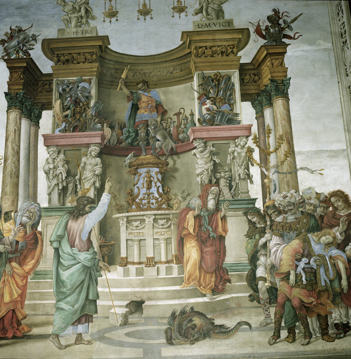 S:t Filip exorcierar en demon, ca 1497-1500 av Filippino Lippi