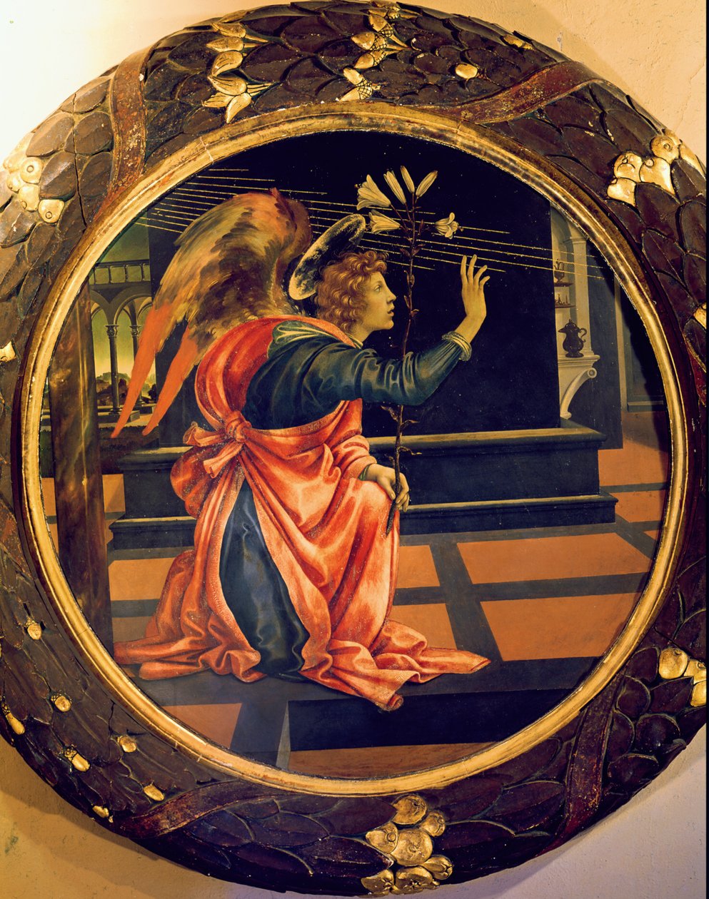 Bebådelsens ängel, ca 1483 (tempera på panel) av Filippino Lippi