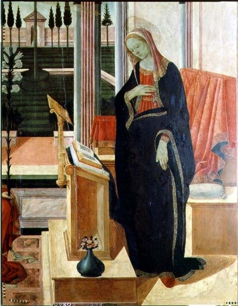 Annunciation (uppgift om 58343) av Filippino Lippi