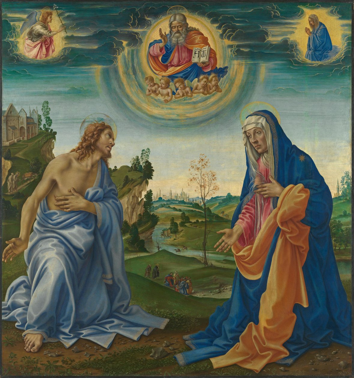 Kristi och Marias förbön av Filippino Lippi