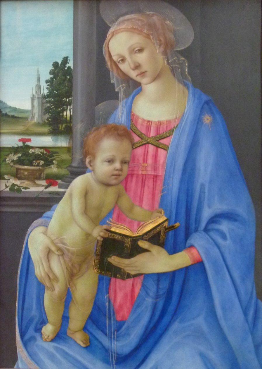 Tyska: Maria mit dem Kind Madonna och barnet av Filippino Lippi