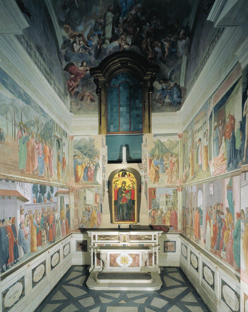Italien, Florens, kyrkan Santa Maria del Carmine, Brancacci kapell av Filippino Lippi