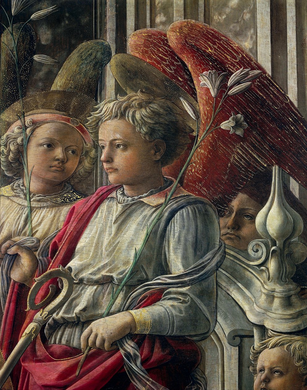 Madonna och barn med änglar och heliga, även kallad Our Lady of Holy Spirit eller Barbadori altartavla av Filippo Lippi (ca 1406-1469), tempera på trä, 208x244 cm av Filippino Lippi