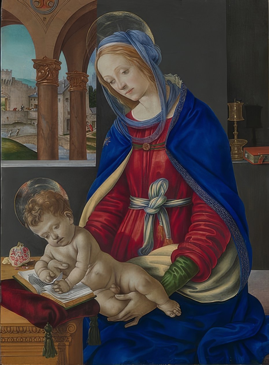 Madonna och barn. Omkring 1483--84 av Filippino Lippi