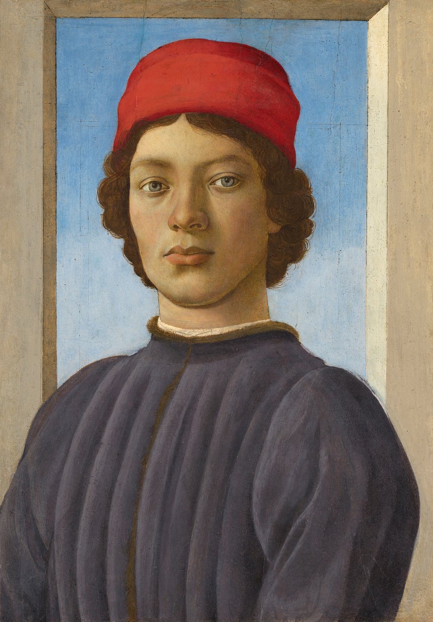 Portrait of a Youth, ca 1485 (olja och tempera på panel) av Filippino Lippi