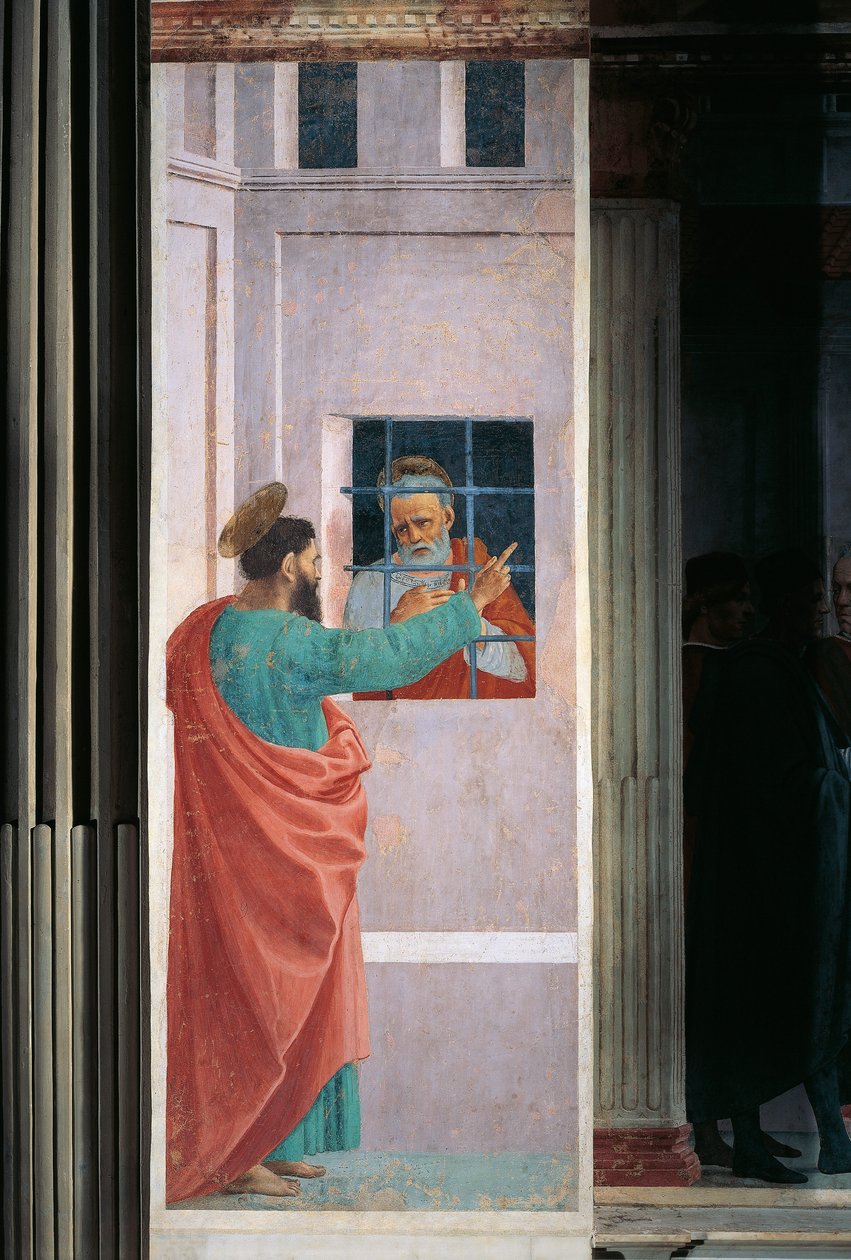 Sankt Paulus besöker Sankt Petrus i fängelse, av Filippino Lippi av Filippino Lippi
