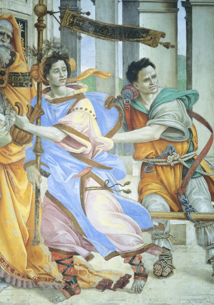 Evangelisten Johannes återupplivar Drusiana av Filippino Lippi