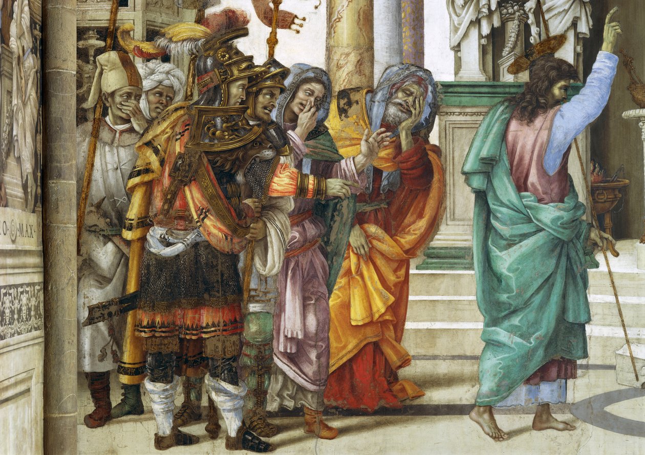 St Philip aposteln framför Marstemplet i Hierapolis av Filippino Lippi
