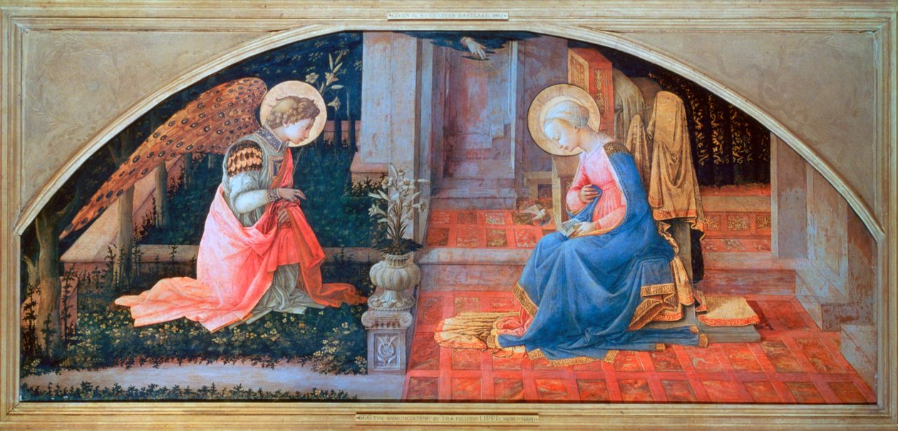 Bebådelsen, c1450-1453 av Filippino Lippi