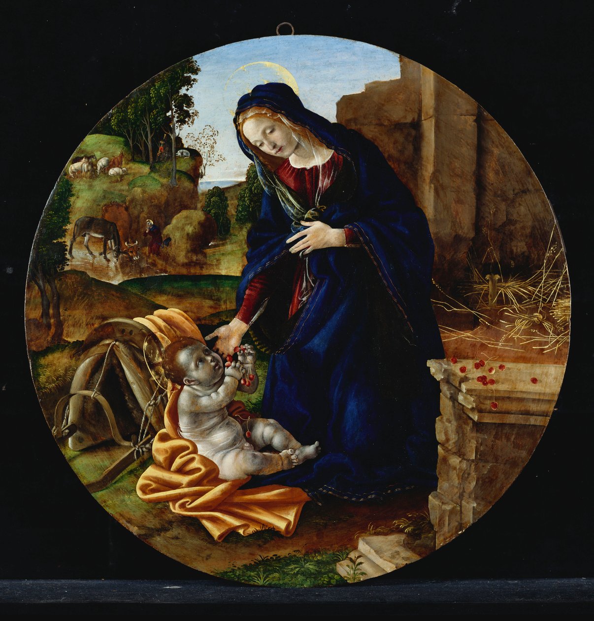 Resten på flykten till Egypten av Filippino Lippi