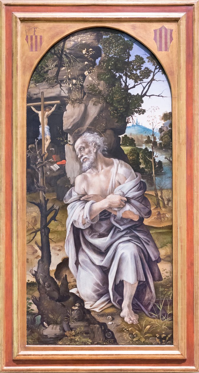 Den botfärdige helige Jerome av Filippino Lippi