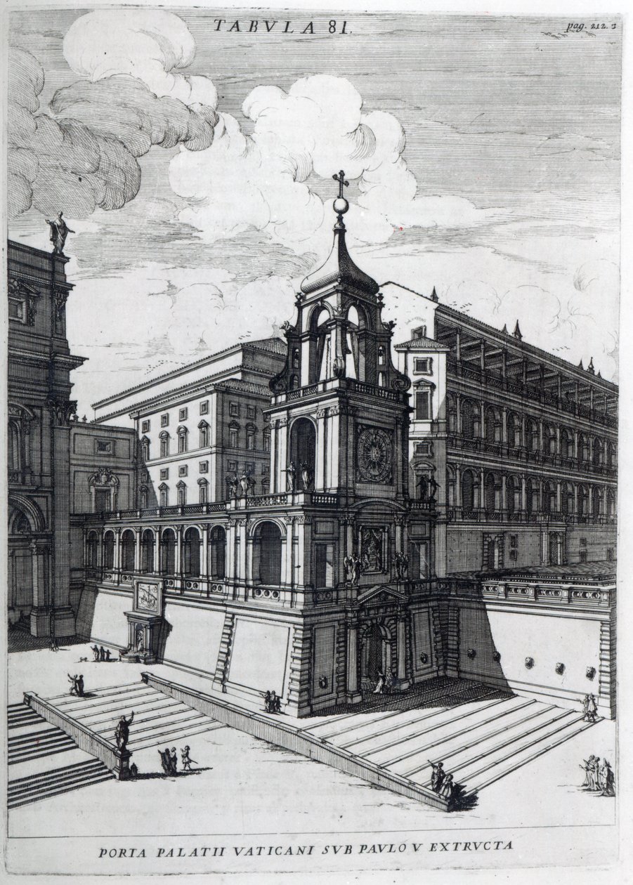 En ingångsport till Vatikanen, 1696 av Filippo Bonanni