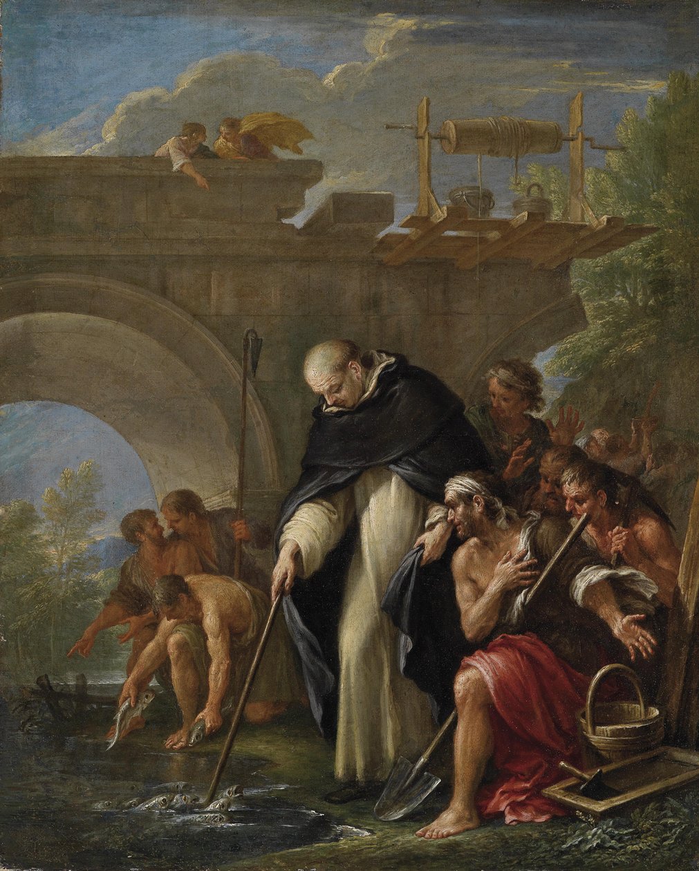 Das Zelebrationswunder des heiligen Vinzenz Ferrer av Filippo Lauri