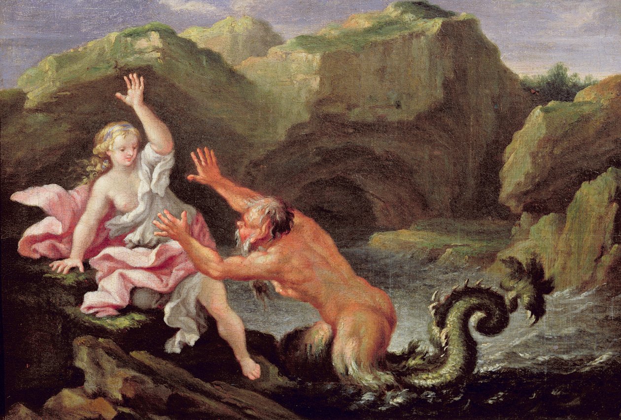 Glaucus och Scylla av Filippo Lauri