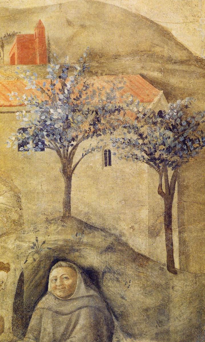 Confirmation of the Carmelite Rule (detail) av Fra Filippo Lippi