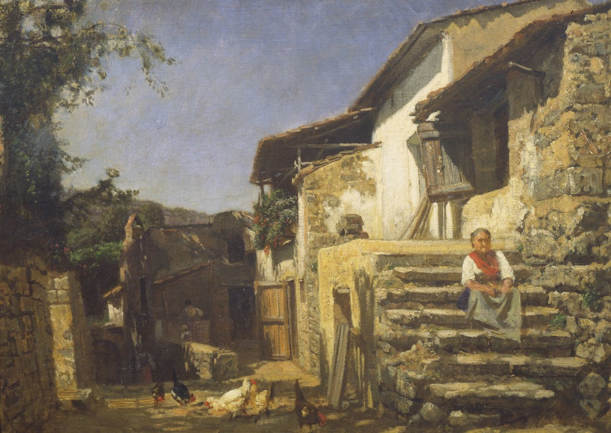 Bondgård i Sorrento av Filippo Palizzi