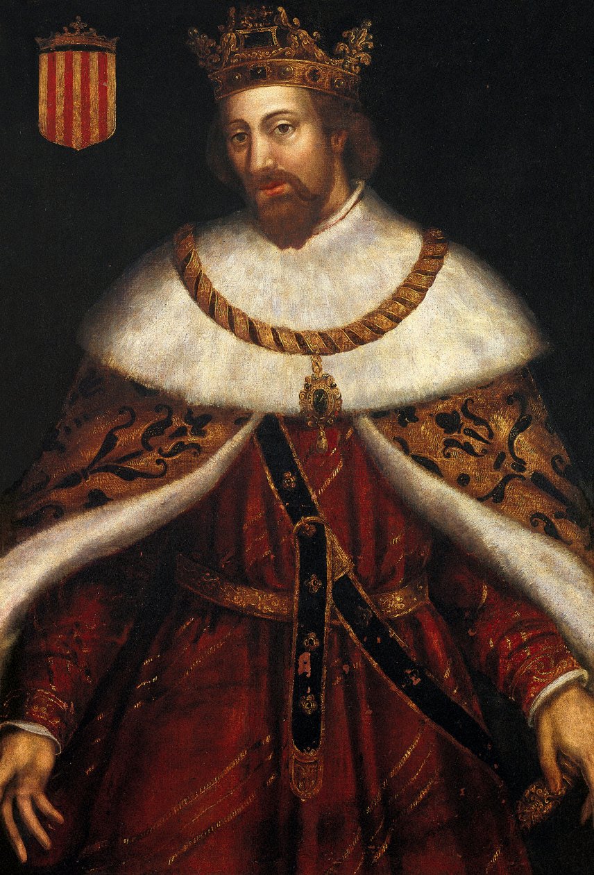 Porträtt av Jakob I kallad Erövraren, kung av Spanien av Filippo Ariosto