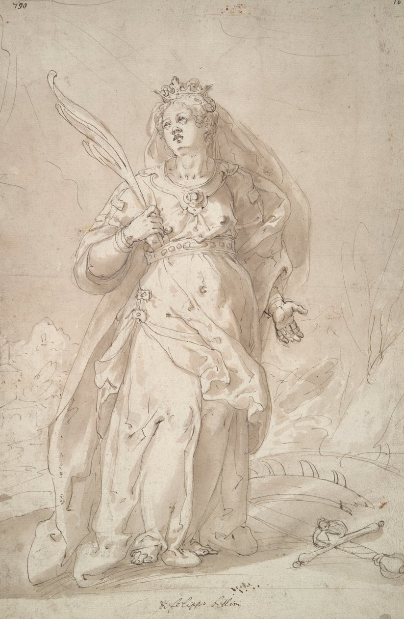 Den heliga Katarina av Alexandria av Filippo Bellini