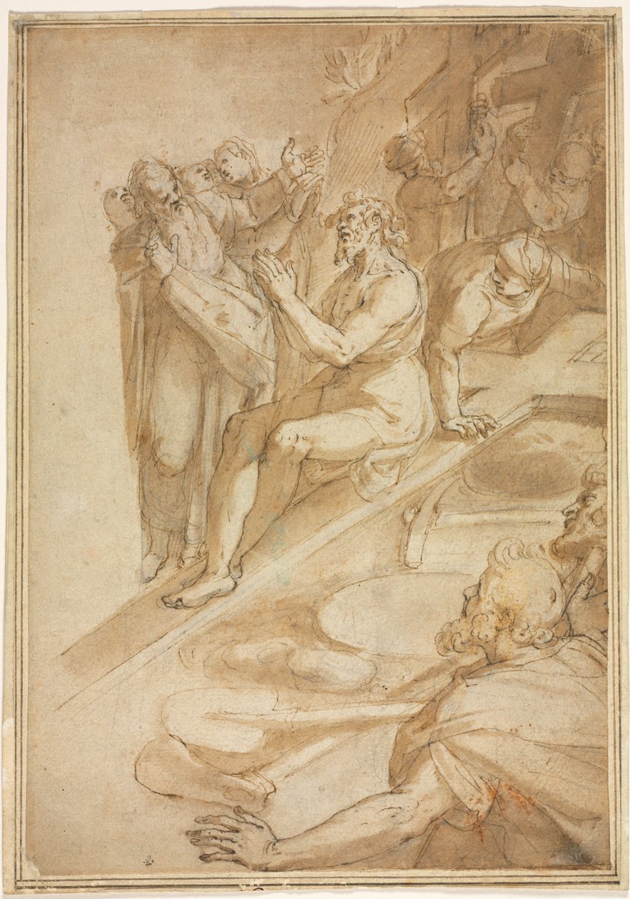 Verifieringen av det sanna korset, c. 1590. av Filippo Bellini