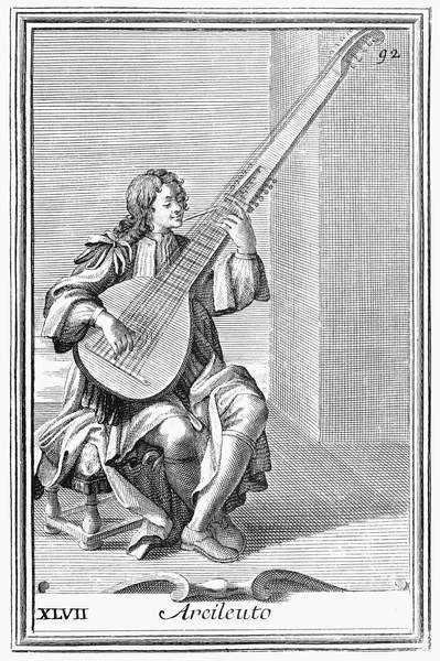 Arcileuto, plåt XLVII från Armonica Cabinet, 1722 av Filippo Bonanni