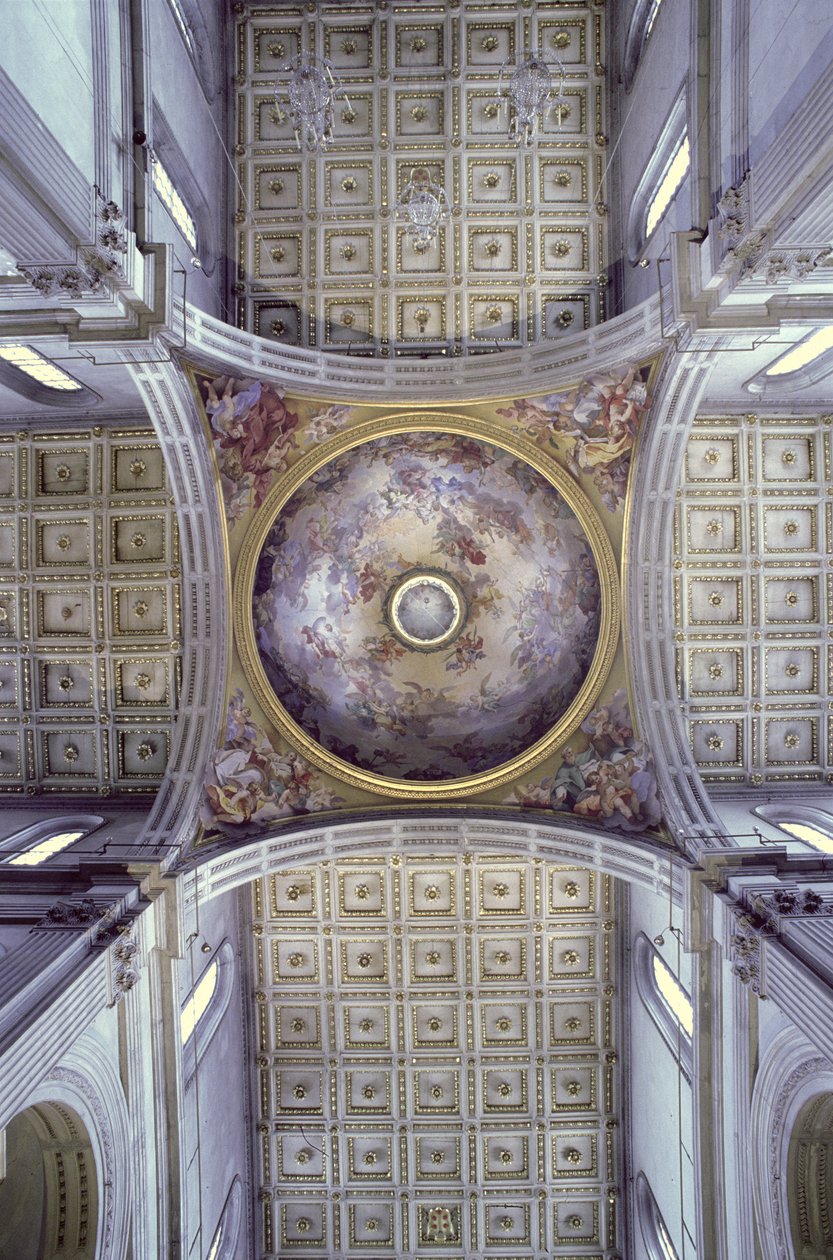 Utsikt över kupolens insida, byggd 1425-46 av Filippo Brunelleschi