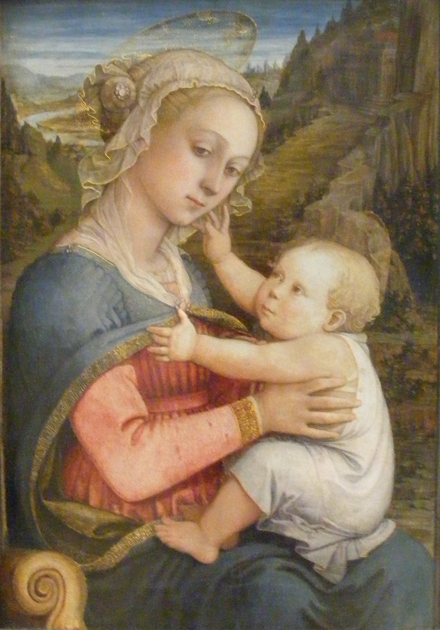 Tyska: Maria mit Kind Madonna med barn av Filippo Lippi