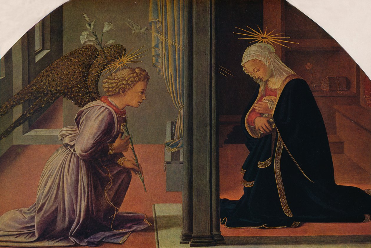 Bebådelsen, c1435-1440 av Fra Filippo Lippi