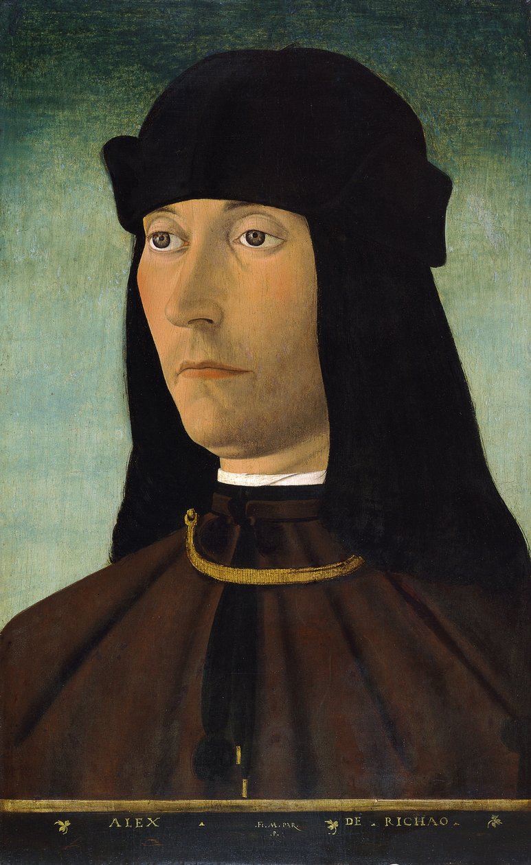 Porträtt av Alessandro de Richao, efter 1491 av Filippo Mazzola