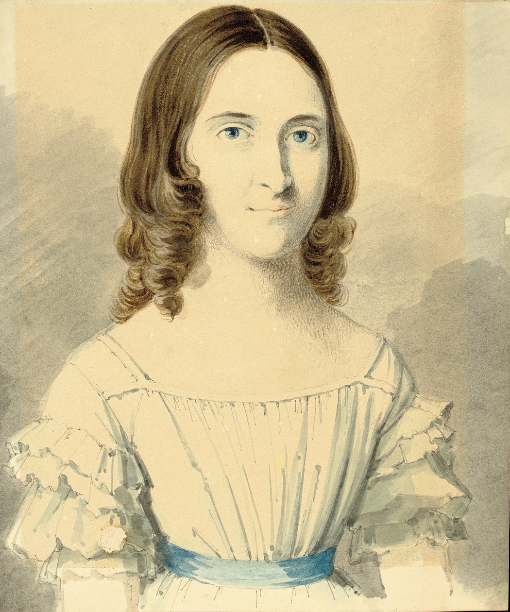 Ett porträtt av Christina Georgina Rossetti av Filippo Pistrucci