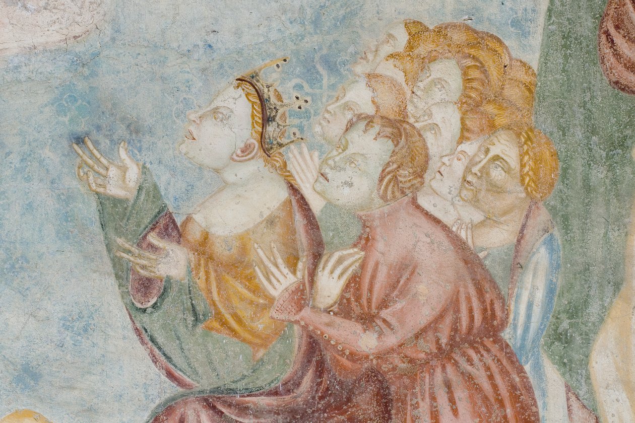 Bild, detalj av den sista domen, c.1400 (detalj av 3496201) av Filippolo de and Veris da Milano Veris da Milano