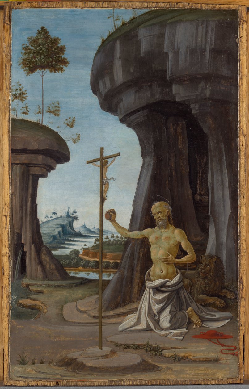 Ångerfulla Saint Hieronymus av Fiorenzo di Lorenzo