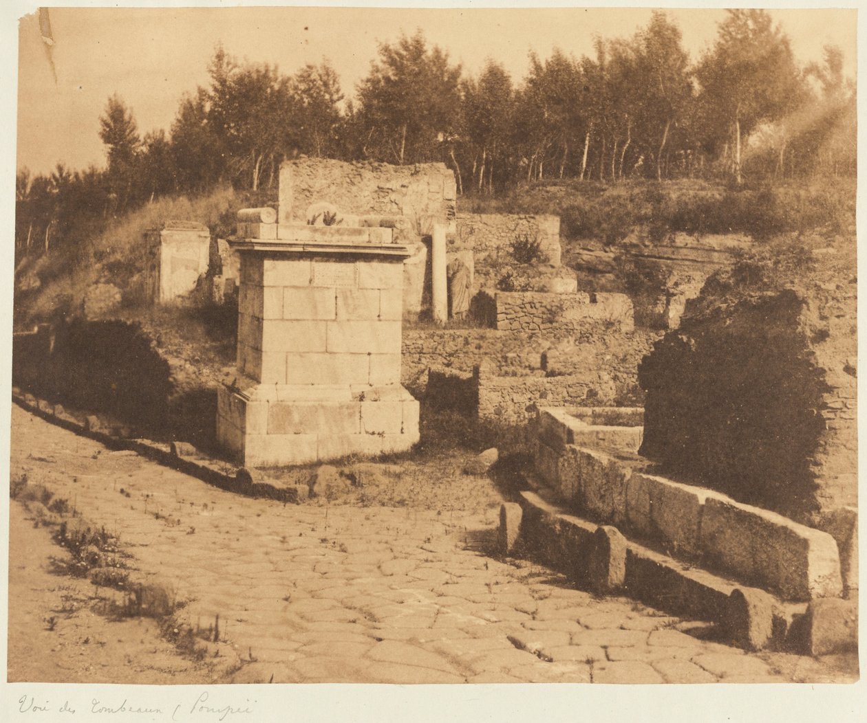 Tombs gata, Pompeji av Firmin Eugène Le Dien