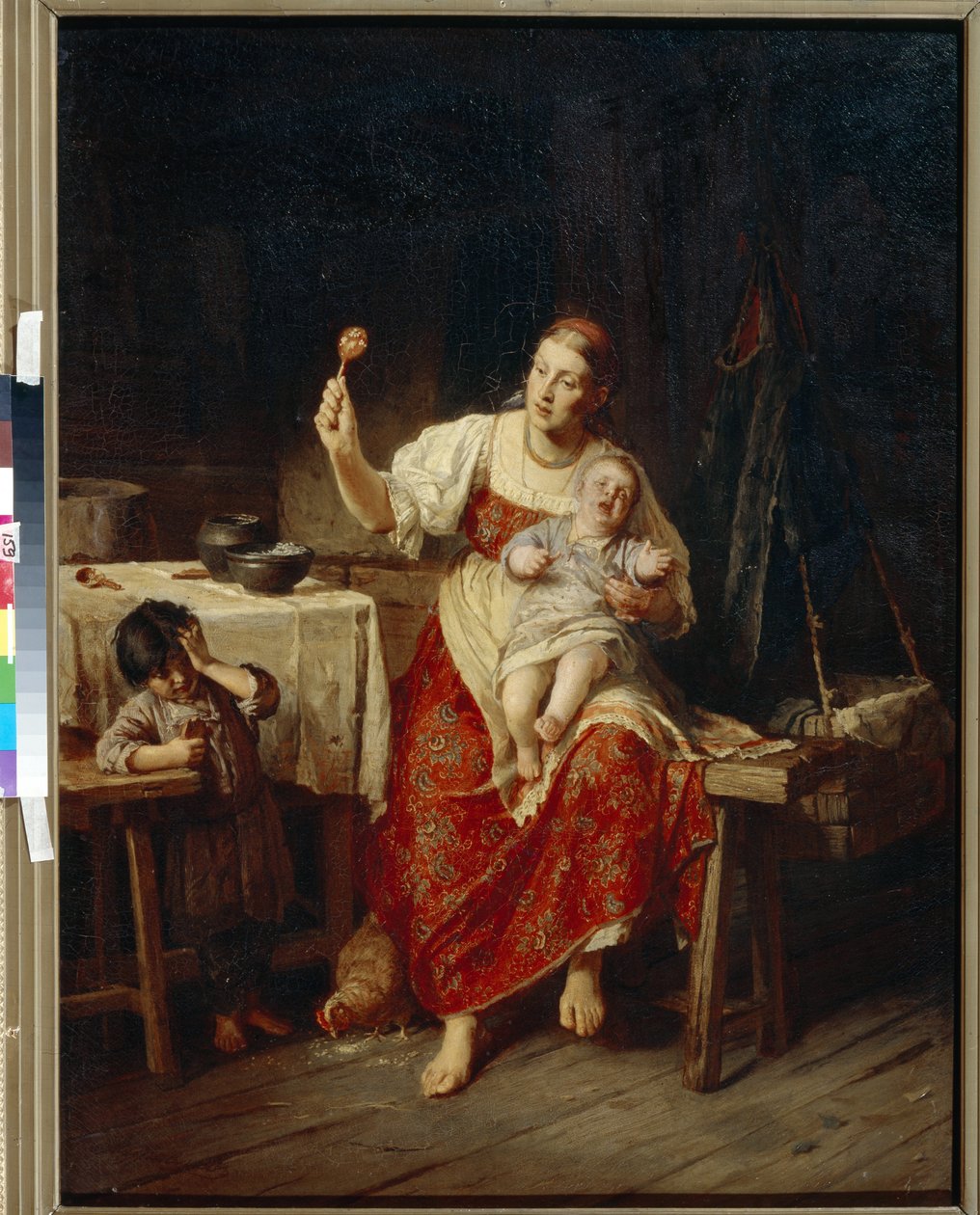 La belle mere - Peinture de Firs Sergeevich Zhuravlev ((Firs Jouravliov av Firs Sergeevich Zhuravlev