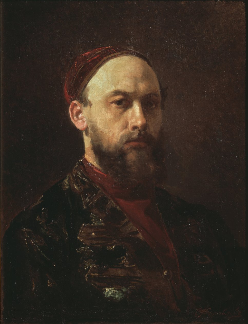 Självporträtt av Firs Sergeevich Zhuravlev
