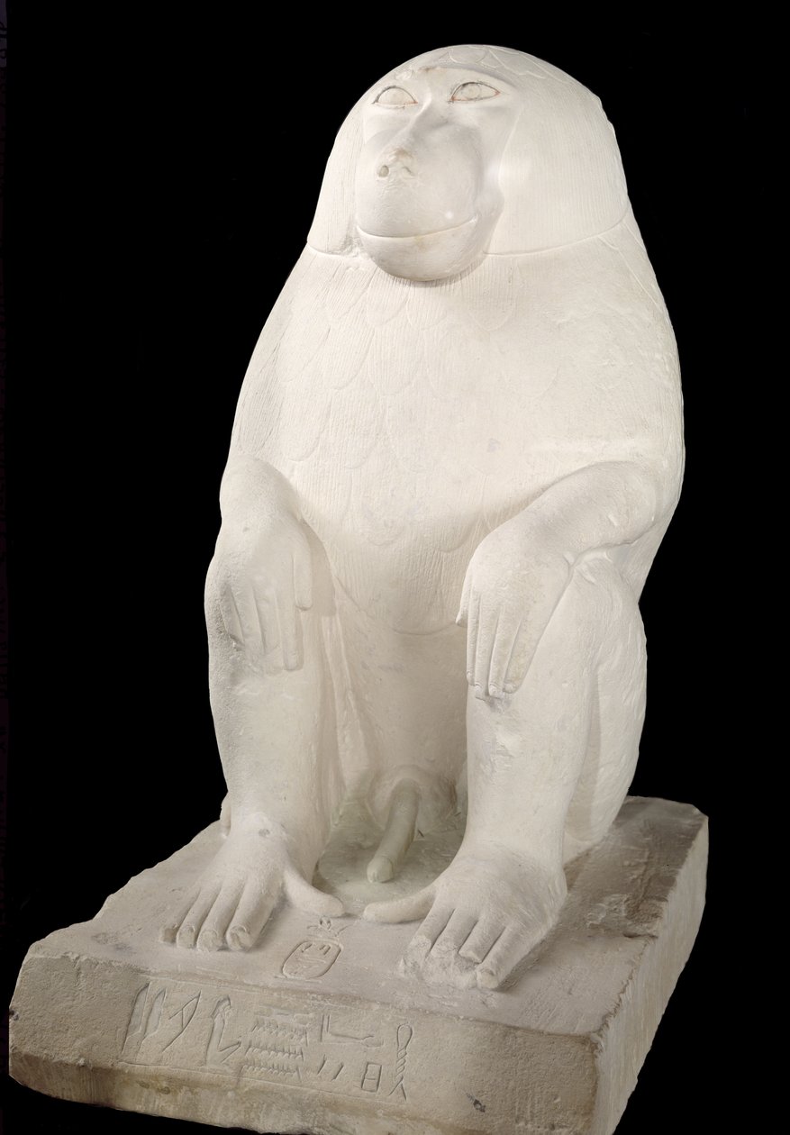 Babian, Mellersta kungariket, möjligen 7:e dynastin (kalksten) av First Intermediate Period Egyptian