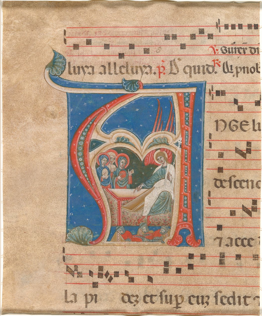 De tre heliga kvinnorna vid graven av First Master of the Cortona Antiphonaries
