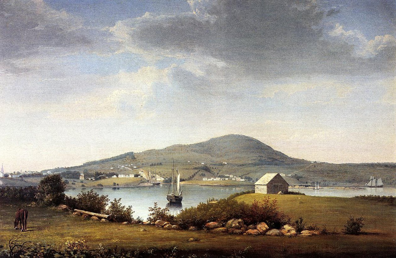 Blue Hill, Maine, USA, ca 1853-57 av Fitz Henry Lane