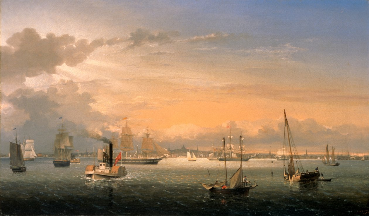 Bostons hamn av Fitz Henry Lane