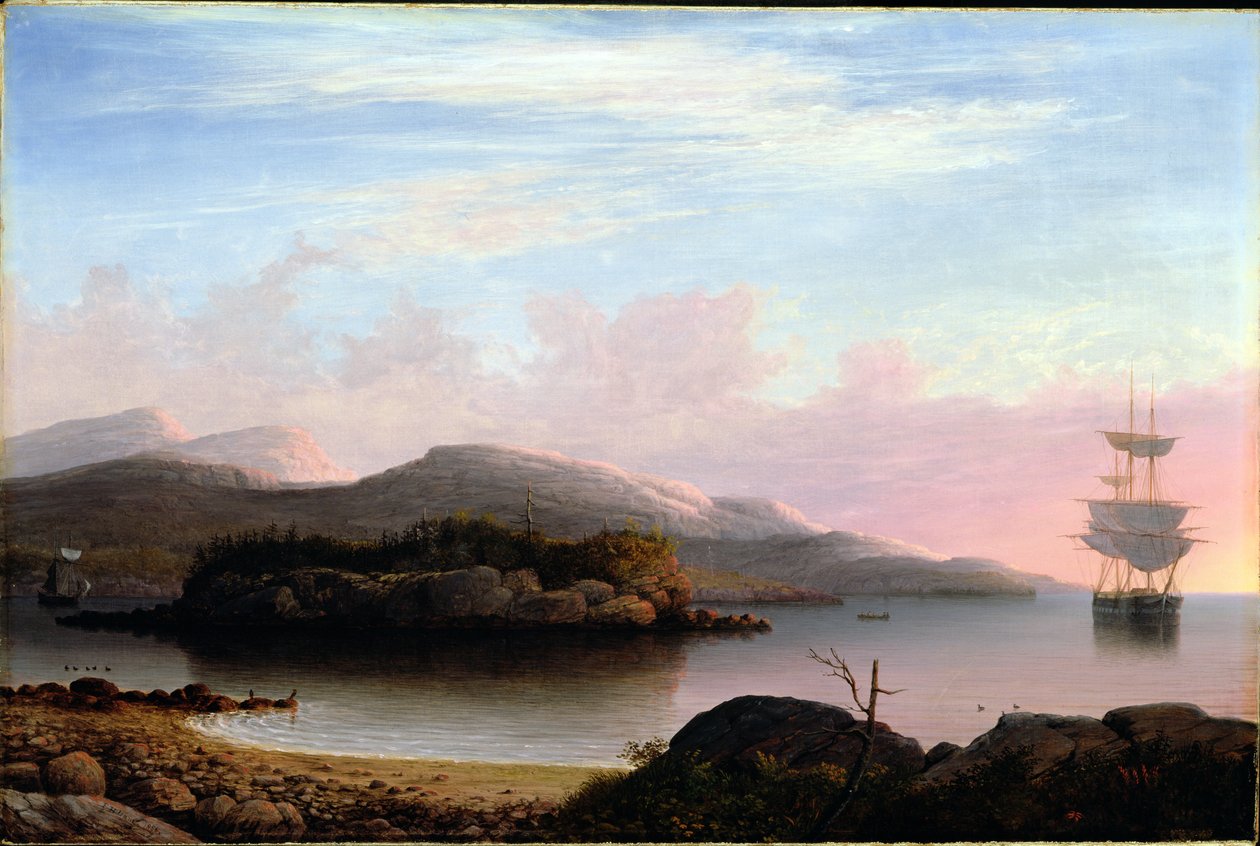 Utanför Mount Desert Island, 1856 av Fitz Henry Lane