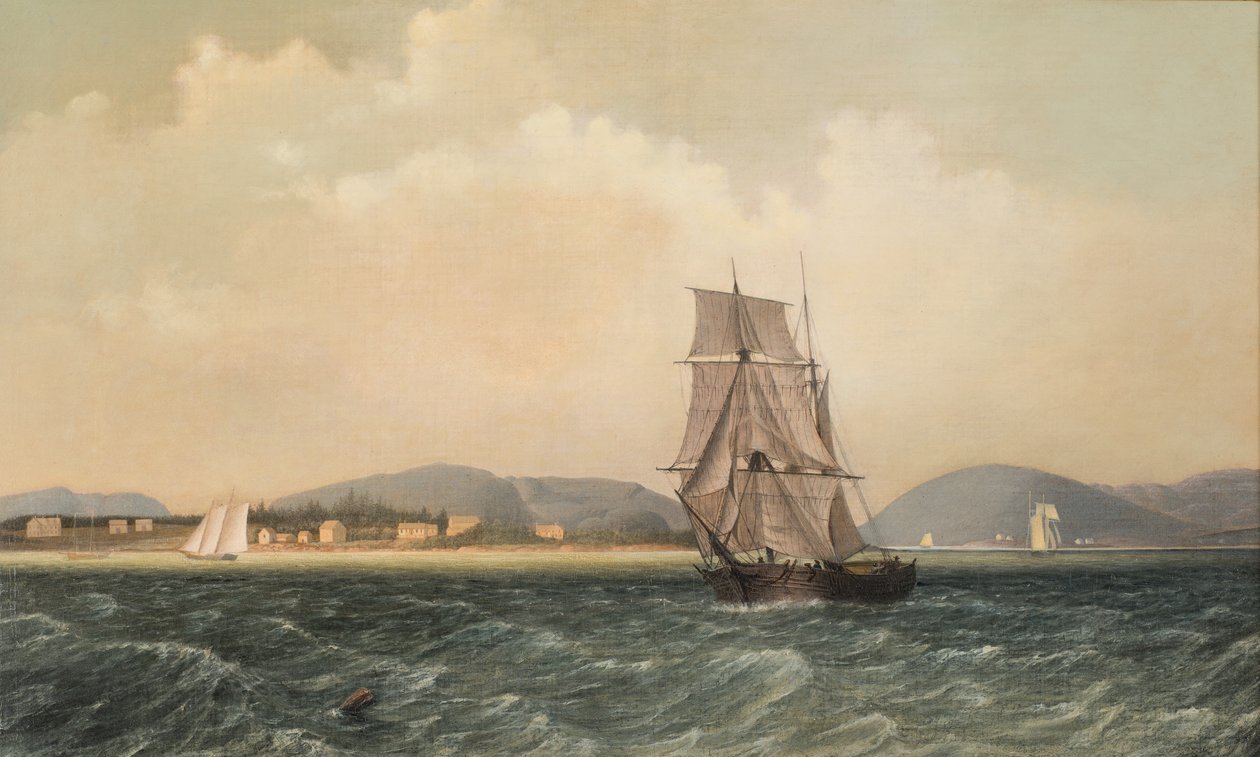 Utanför Mt. Desert Island, Maine, 1850 av Fitz Henry Lane