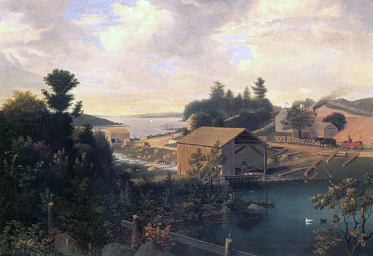 Bruket i Lanesville, 1849 av Fitz Henry Lane