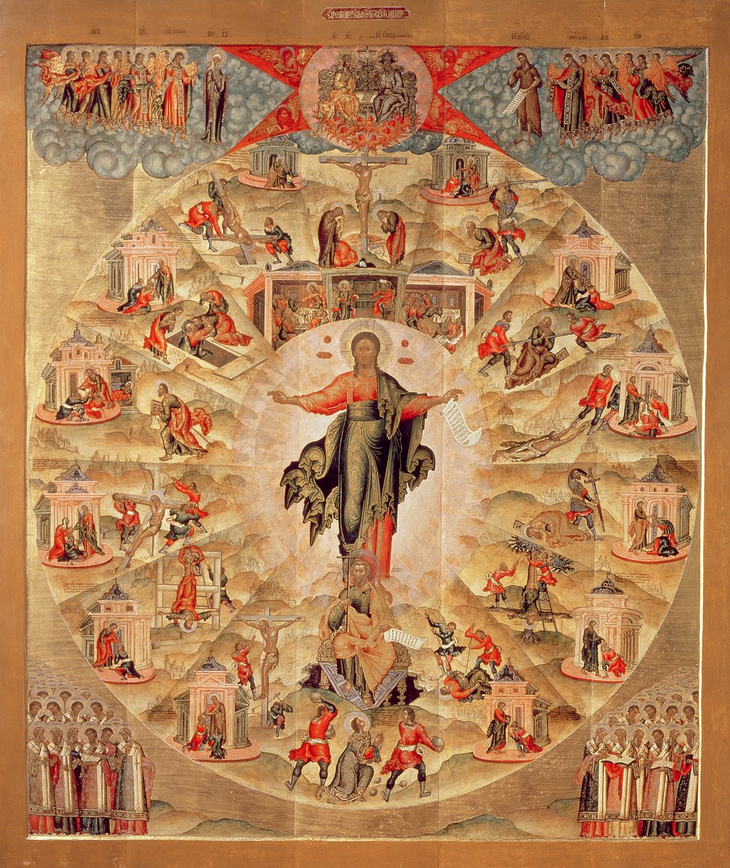Apostelpredikan (tempera på panel) av Fjodor Subov