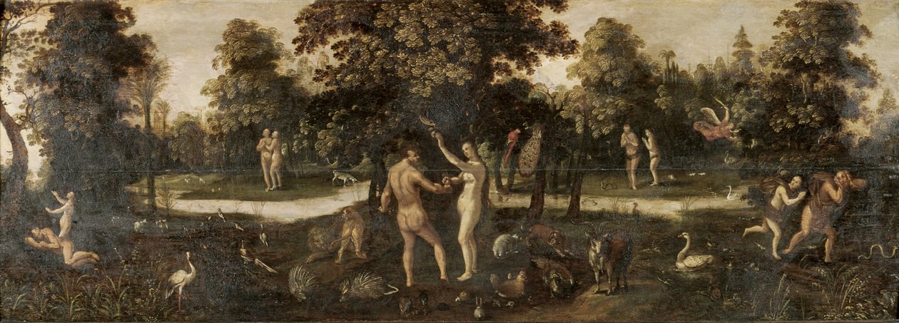 Adam och Eva förvisades från paradiset av Flemish School