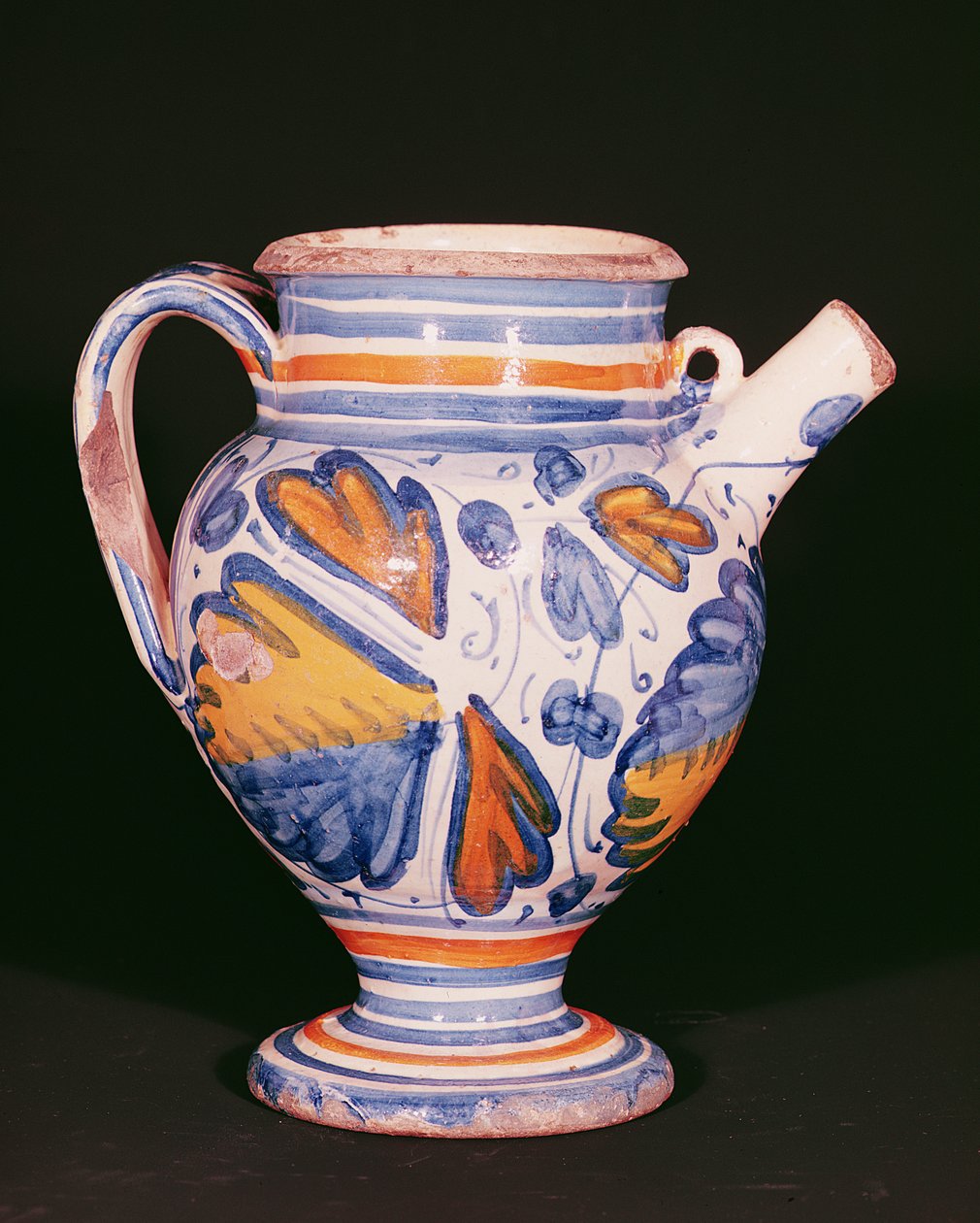 Drogkruka, Antwerpen, ca 1570 (tennglaserat lergods) av Flemish School